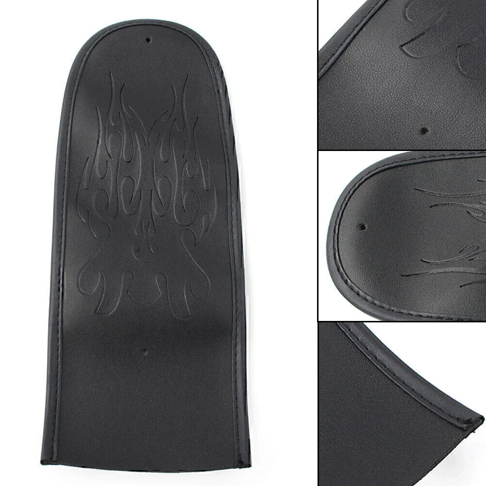 Leather Cushion Rear Flame Stitching for Harley Dyna Fat Bob & Street Glide