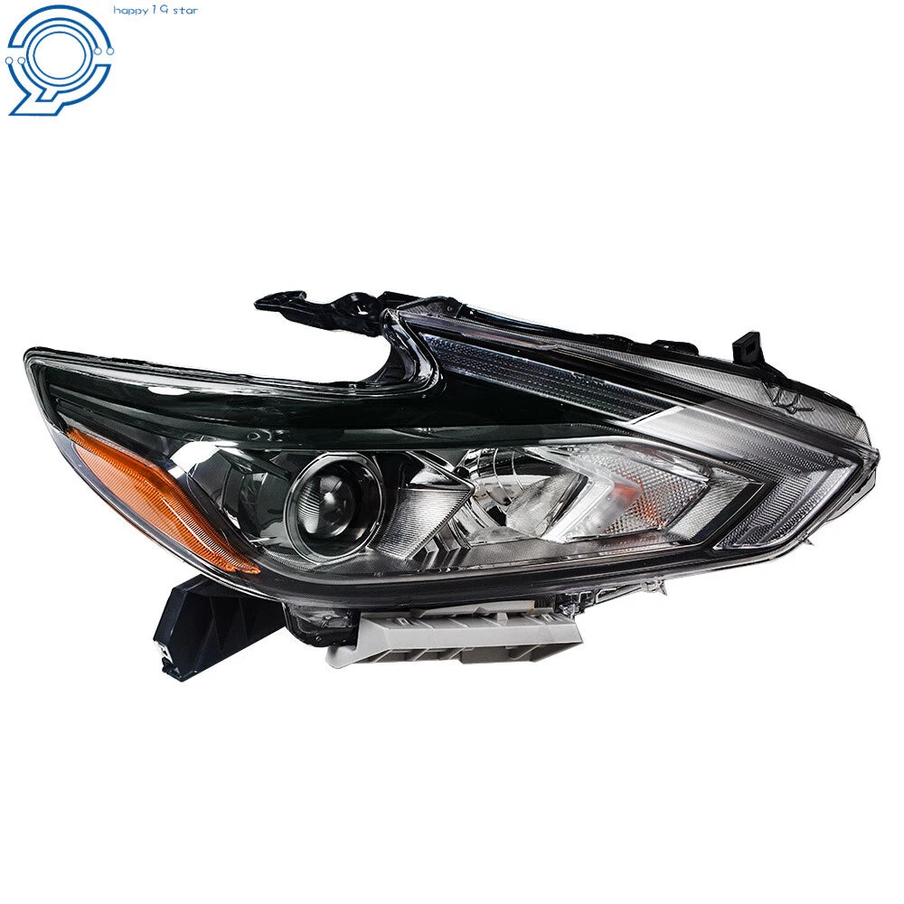 Headlight for Nissan Altima (2016–2018) Black Halogen RH/Passenger Side