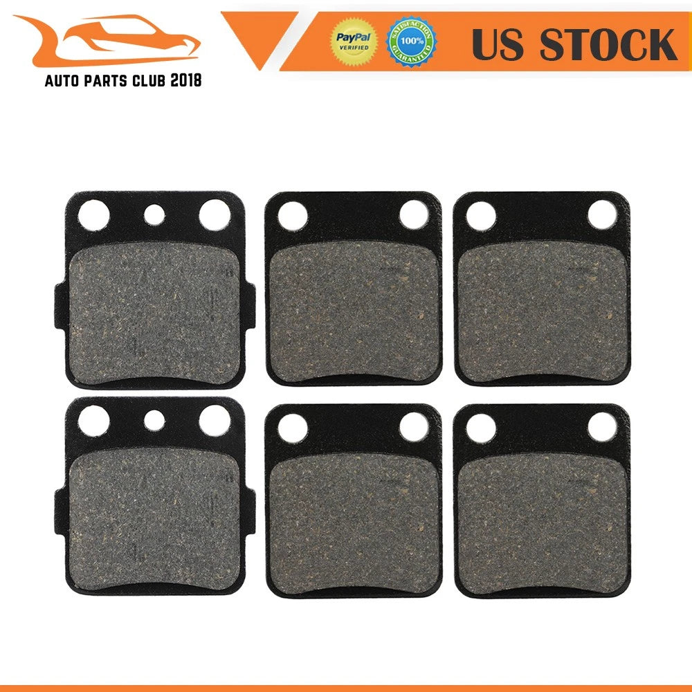 Set of 2 Carbon Fiber Brake Pads for Yamaha YFS200 Blaster (2003–2006)