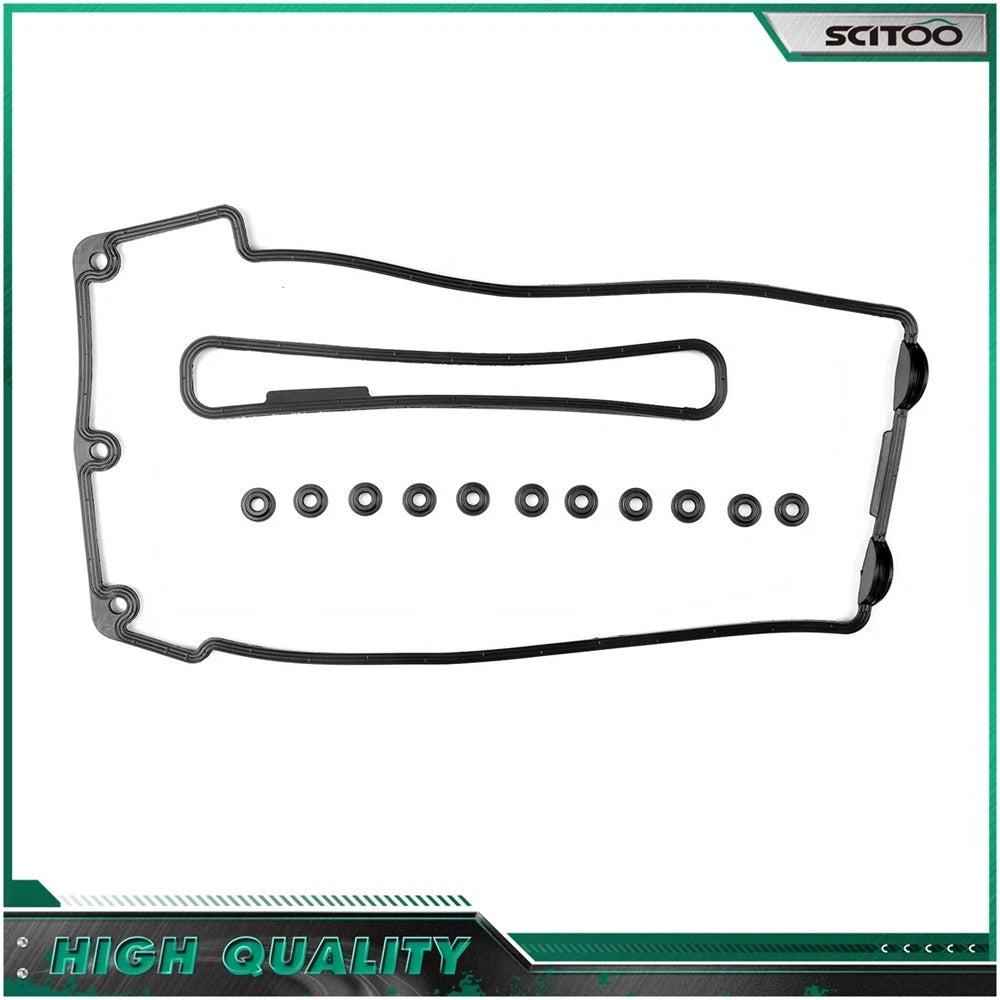 Valve Cover Gasket Set & Bolt Grommets for BMW E38 E39 E53 540i 740i 740il X5 (1995–2006)