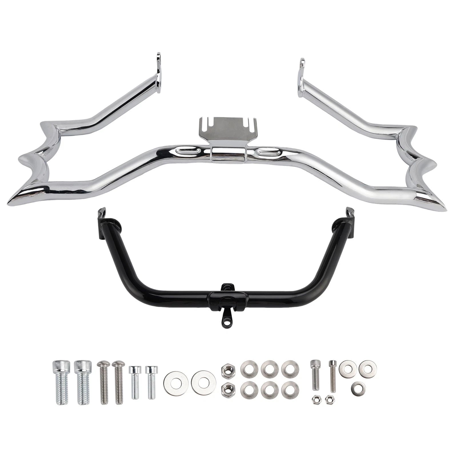 Bumper Engine Guard Crash Bar Kit for Harley Touring Road King