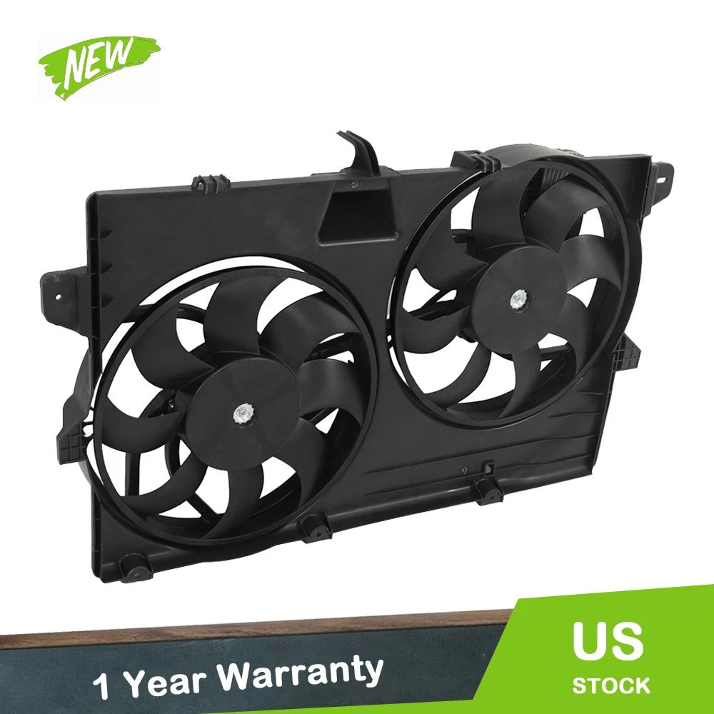Dual Radiator Condenser Cooling Fan Assembly for Ford Edge, Lincoln MKX (2007–2014)