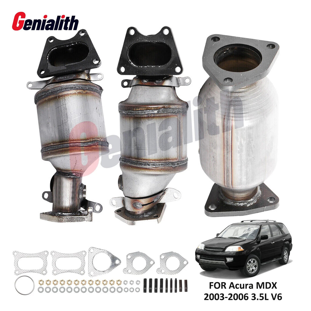 Set of 2 Front Rear Catalytic Converters for Acura MDX (2003–2006)