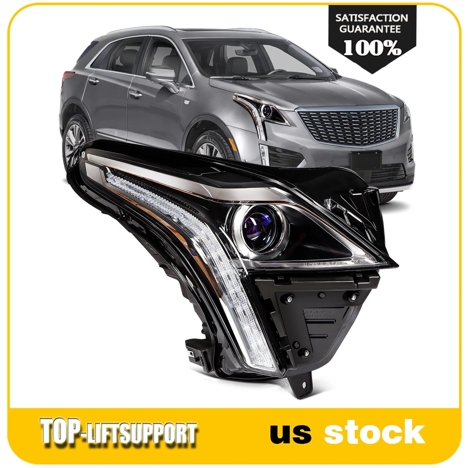 LED Headlight Assembly for Cadillac XT5 (2017–2018)