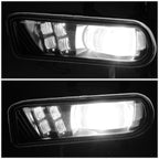 2X Black Smoked Projector Full LED Fog Lights for Silverado Suburban Tahoe (1999–2006)