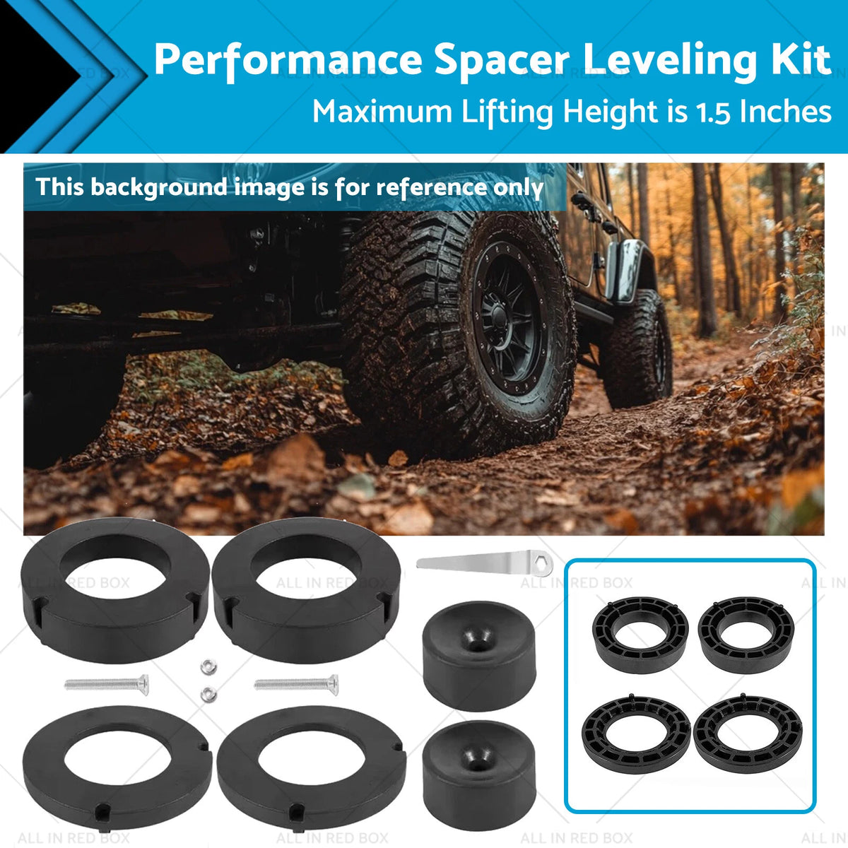 1.5 Inch Performance Spacer Leveling Kit for Jeep Gladiator JT (2020–2023)