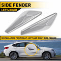 Chrome Fender Trim Finisher for BMW X4 X3 (2015–2017)