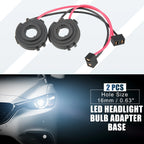 H7 LED Headlight Bulb Holder Adapter Socket for VW Golf 6/7 (2012–2020) - Pack of 2