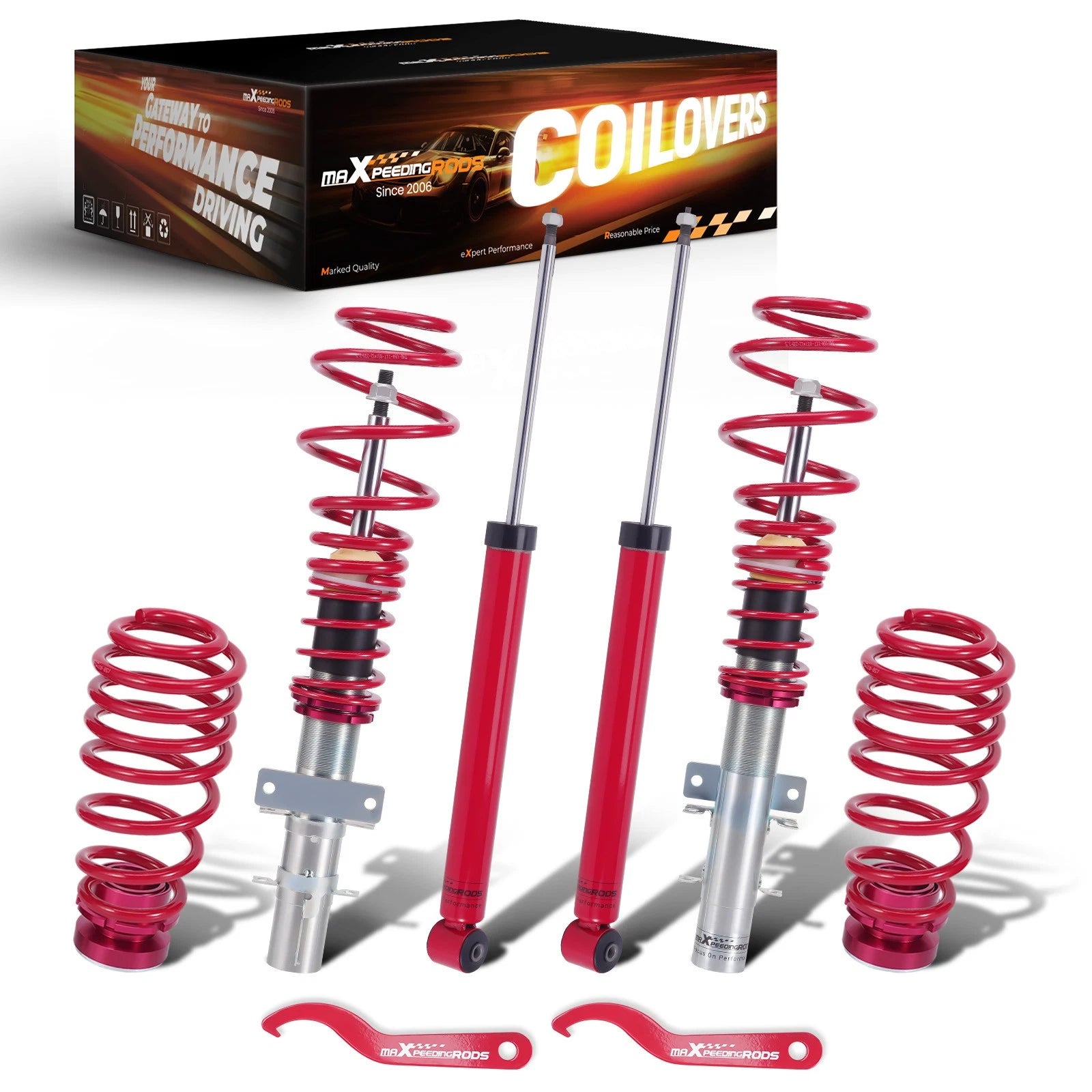 Coilovers Suspension Kit for VW Polo Mk4 9N (2002–2014)