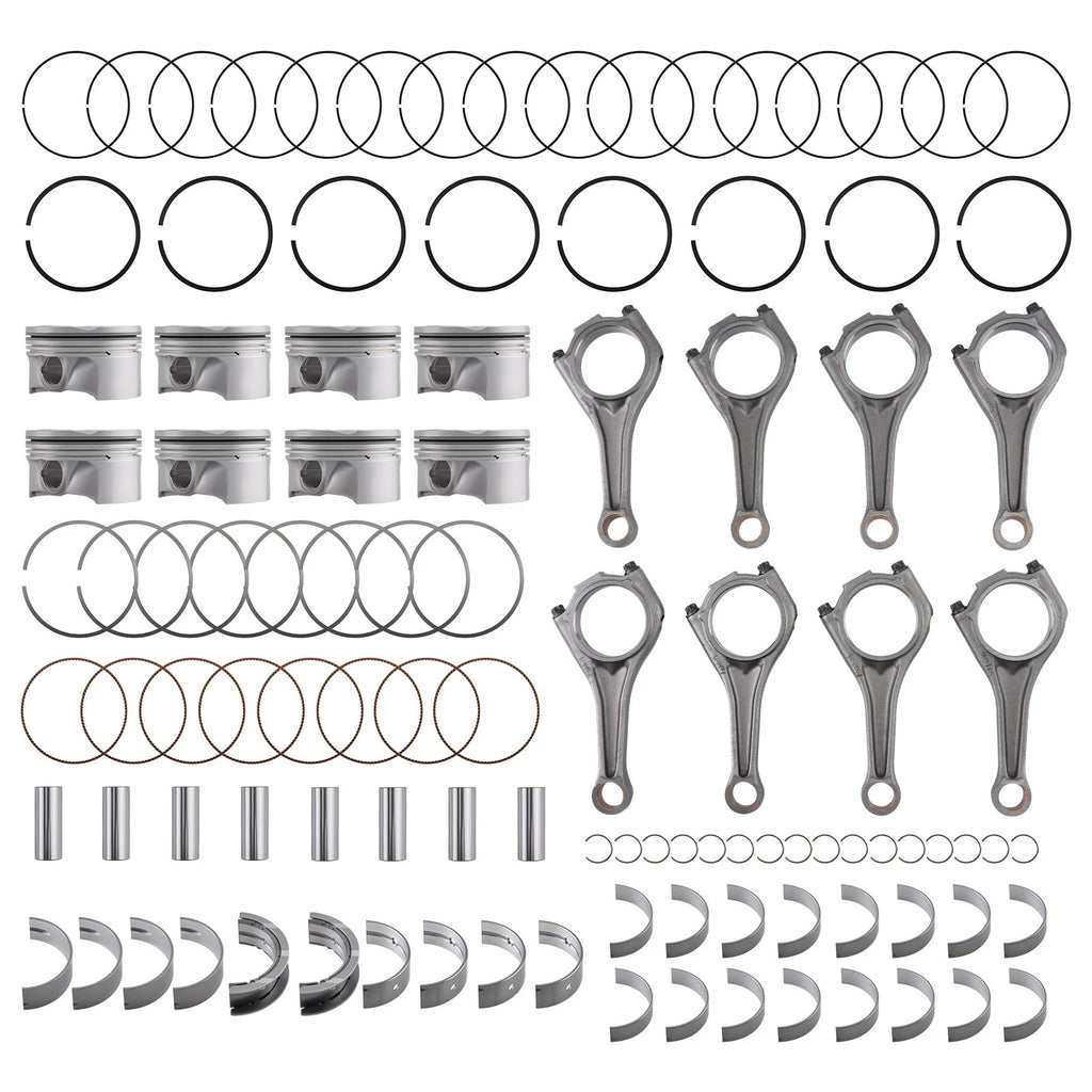 Piston Set with Connecting Rods Bearings for BMW 550i 650i 750i (2010–2017)