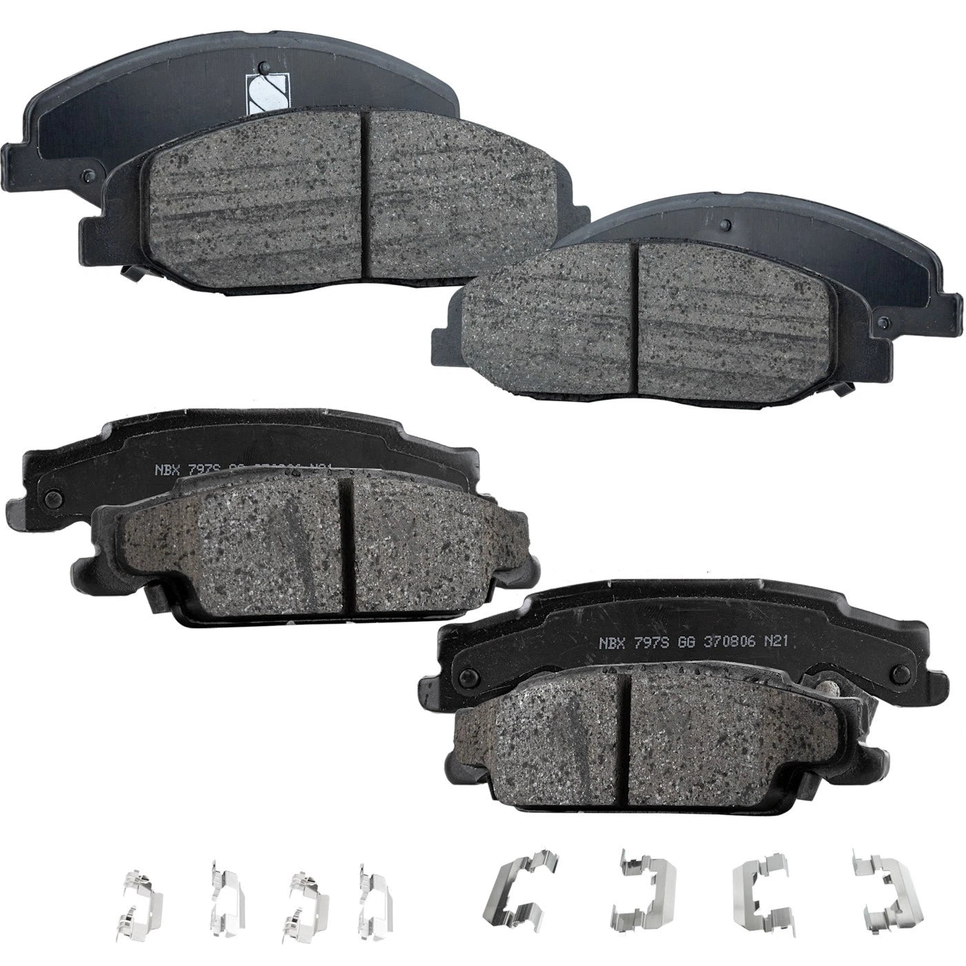Brake Pad Set for Cadillac STS (2009–2011) Front and Rear 298mm