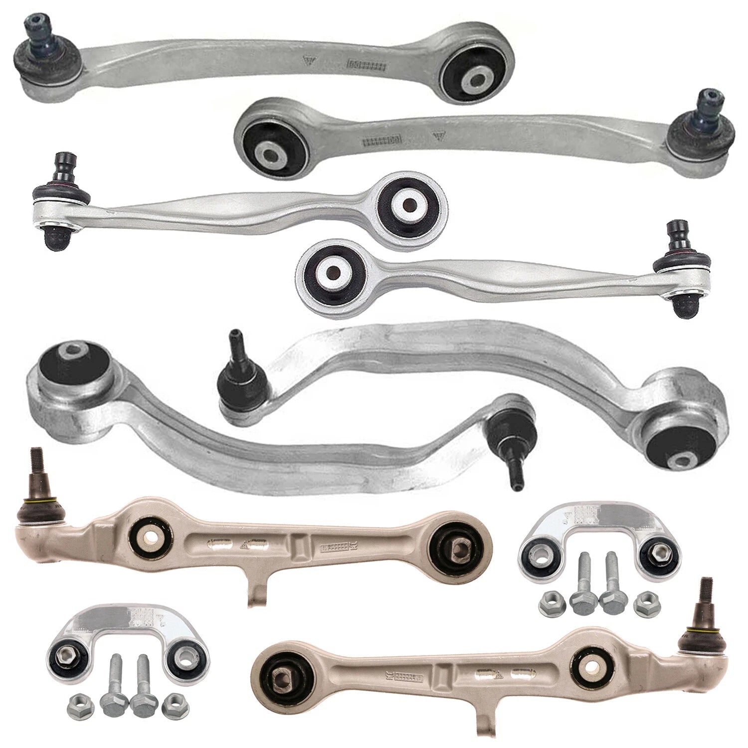 10pc Front Control Arms & Sway Bar Links Kit for Audi A4 Quattro S4 (1996–2001)