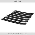 Stainless Black Vertical Billet Grille Insert for Jeep Wrangler (1997-2006)