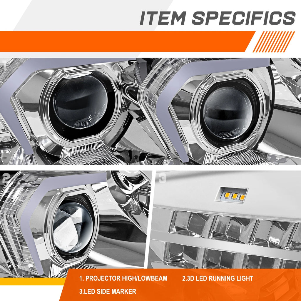 LED HID Projector Headlights for BMW 328i/335i xDrive/335d (2007–2012)