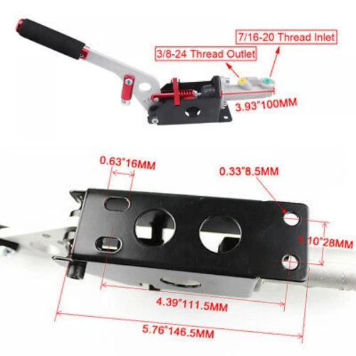 Hydraulic Drift Hand Brake for Universal Fit (Vertical Horizontal Grip)