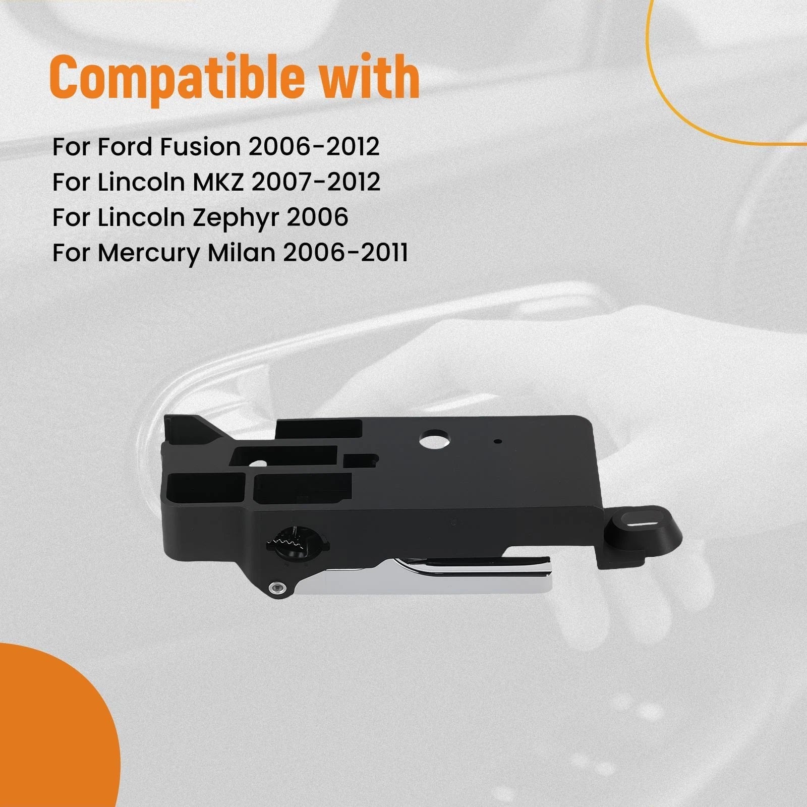Chrome Interior Door Handle Rear Right for Mercury Milan (2006–2011)