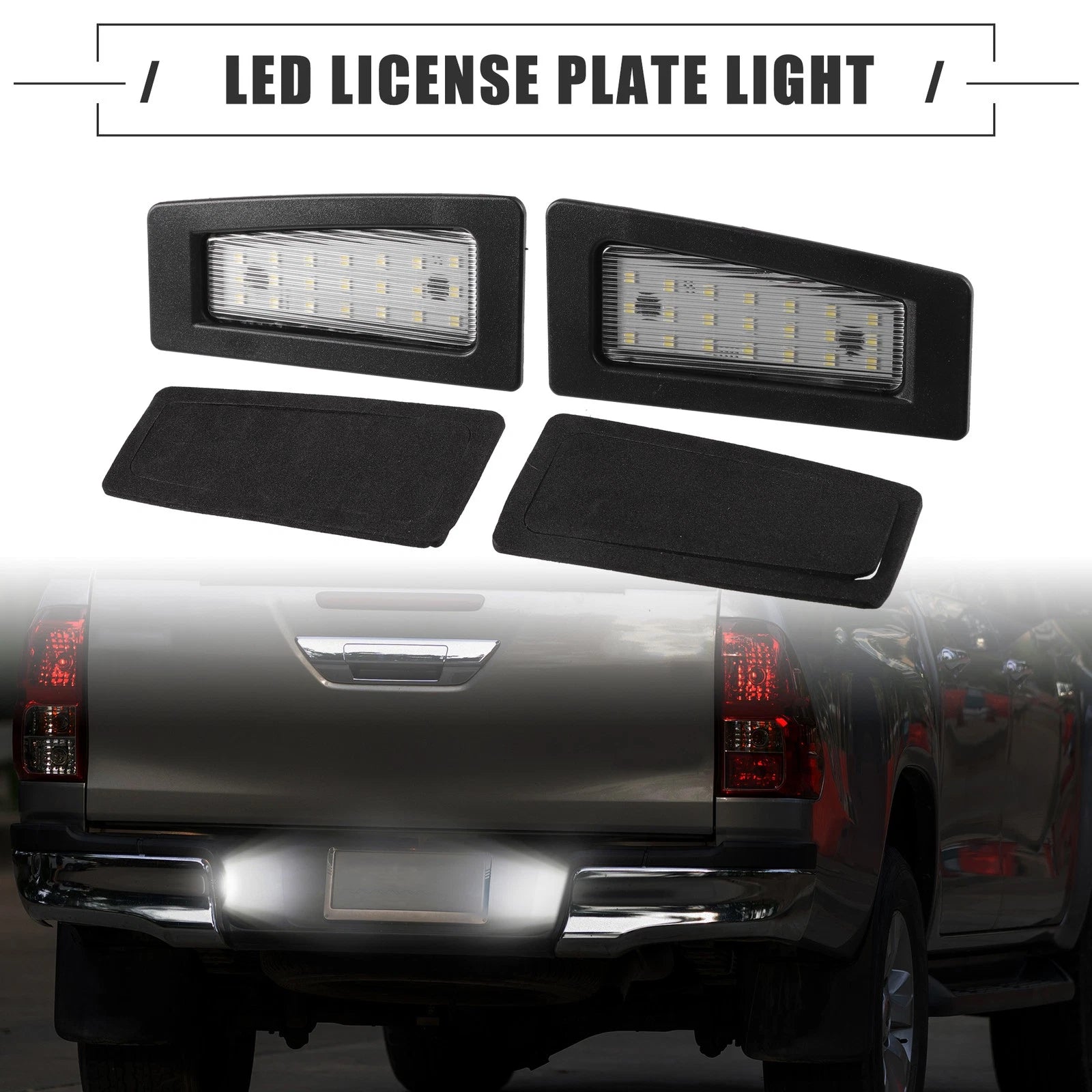 2X LED License Plate Light for Mazda 3 (2014–2018) No.B45A51270