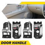 Set of 4 Outside Door Handles for Kia Spectra (2000–2009) - Primed Gray