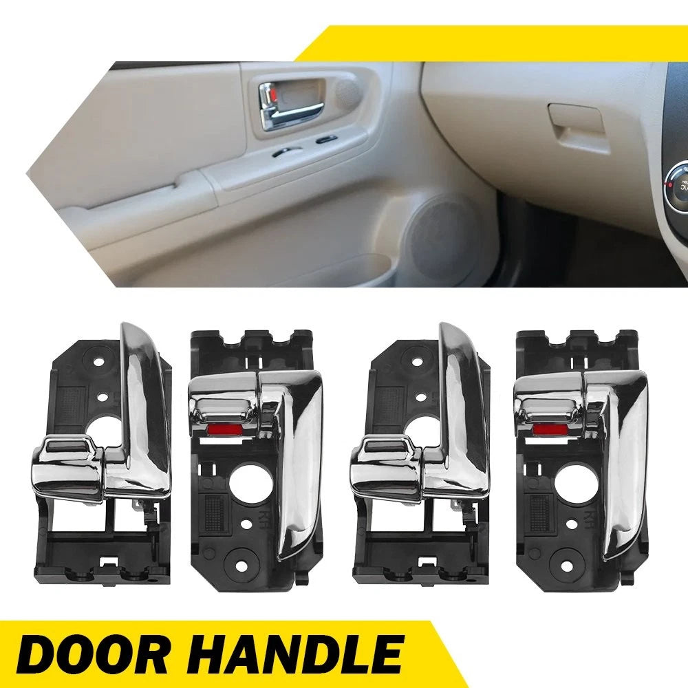 Set of 4 Outside Door Handles for Kia Spectra (2000–2009) - Primed Gray