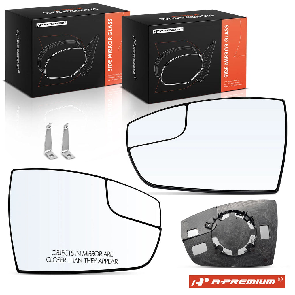 Pair Manual Mirror Glass with Spotter Glass for Ford Escape (2013–2016)