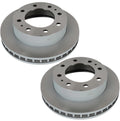 Set of 2 Front Brake Rotors for Chevy GMC 8600 LBS GVWR (C6P)