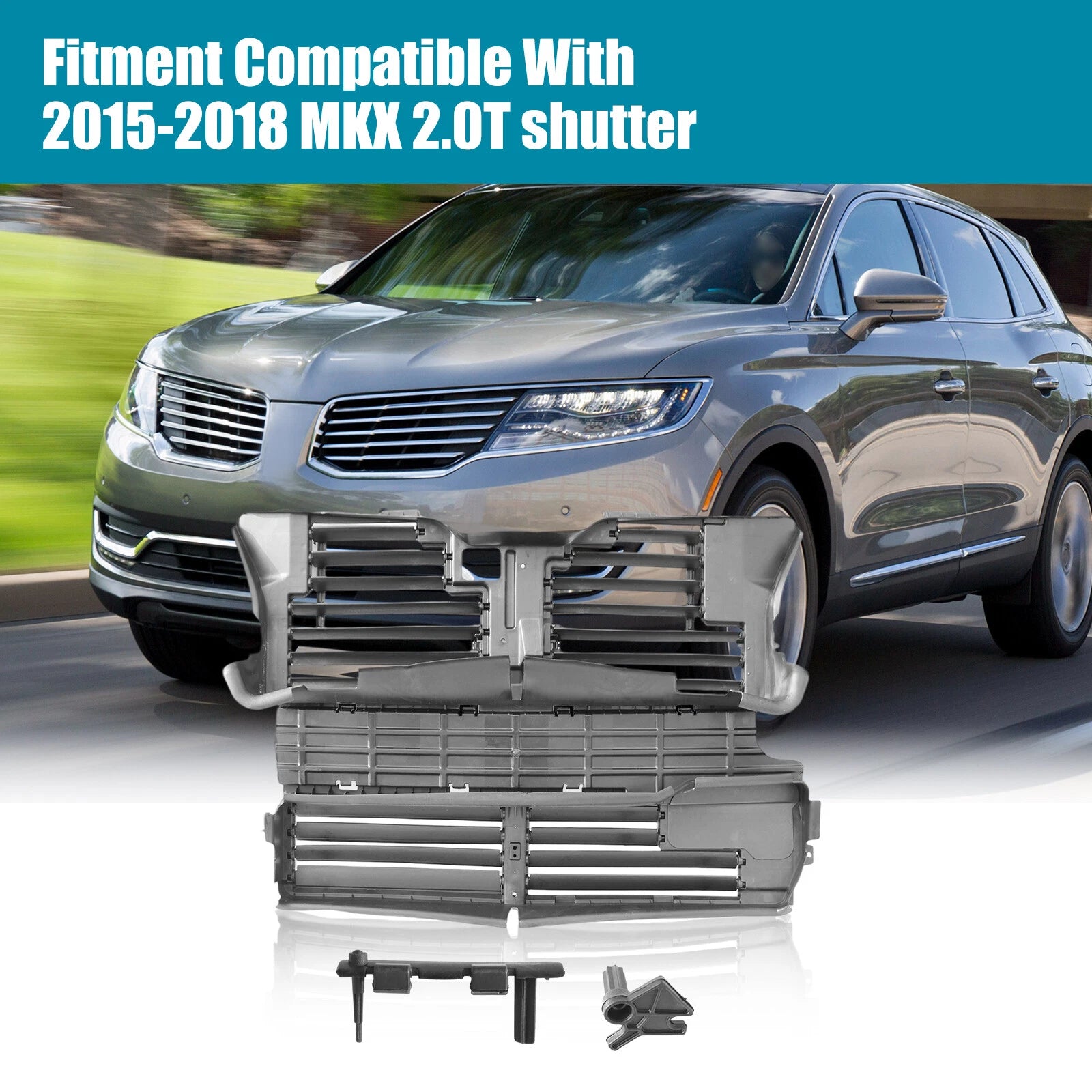Radiator Grille Shutter Assembly for Lincoln MKX (2015–2018)