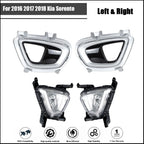 Set of 4 Fog Light Bezels for Kia Sorento (2016–2018)