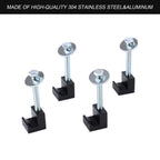 Set of 4 Tie Down Clamps for Pickup Truck Tool Box