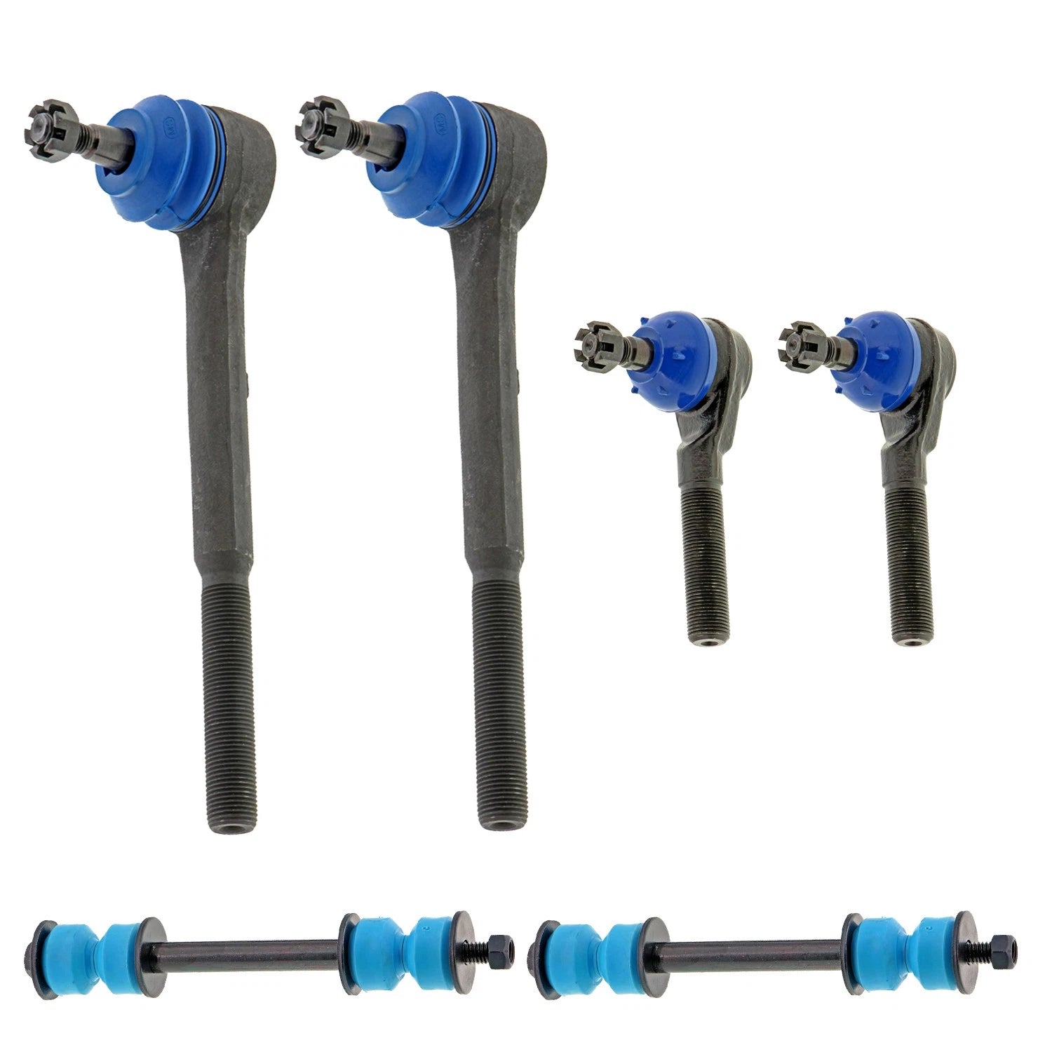 Set of 4 Tie Rods & Sway Bar Links for GMC Jimmy RWD (1995–2005)