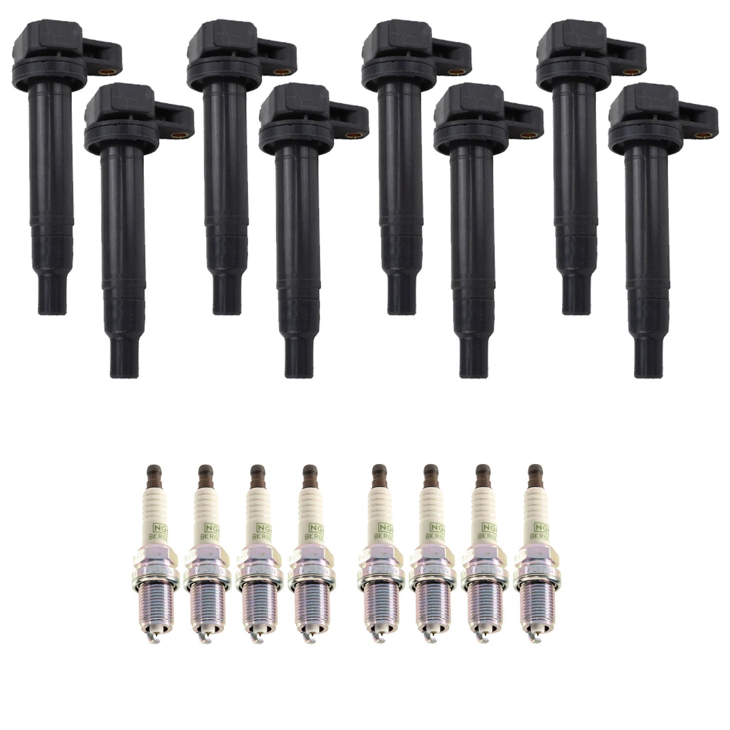 Set of 8 NGK Ignition Coils & Platinum Spark Plugs for LX470 4Runner Land Cruiser (1998–2007)