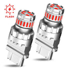 2X LED Strobe Brake Light Bulbs for Make Model (YYYY–YYYY)