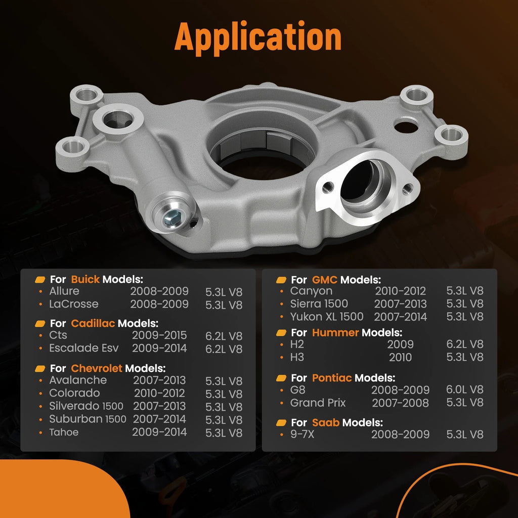 Engine Oil Pump Kit for Hummer H2 H3 (2008–2010) 5.3L 6.2L High Volume
