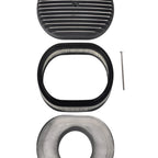 12" Oval Polished Aluminum Air Cleaner for Chevy Ford Mopar