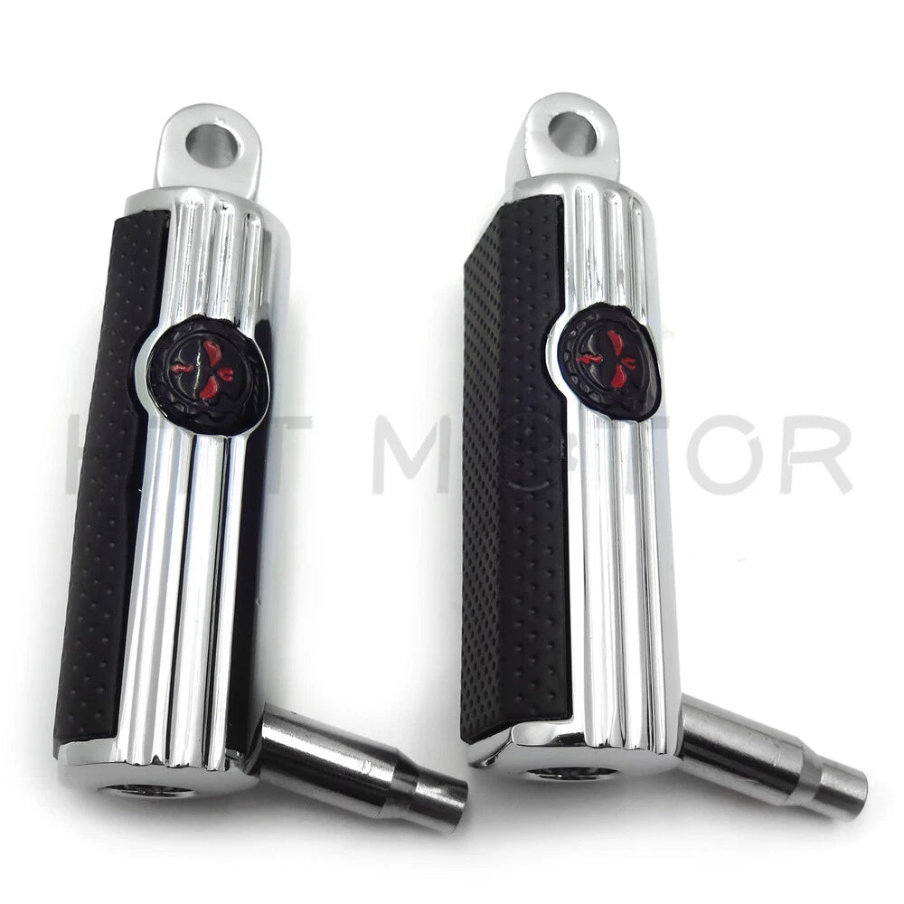 Skull Footpegs for Suzuki Boulevard Intruder VS1400 Marauder 800 VZ800 (1997–2004)