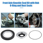 Set of 1 Front Axle Seal Kit with Hub O-Ring Dust Seals for Ford F250 Super Duty 