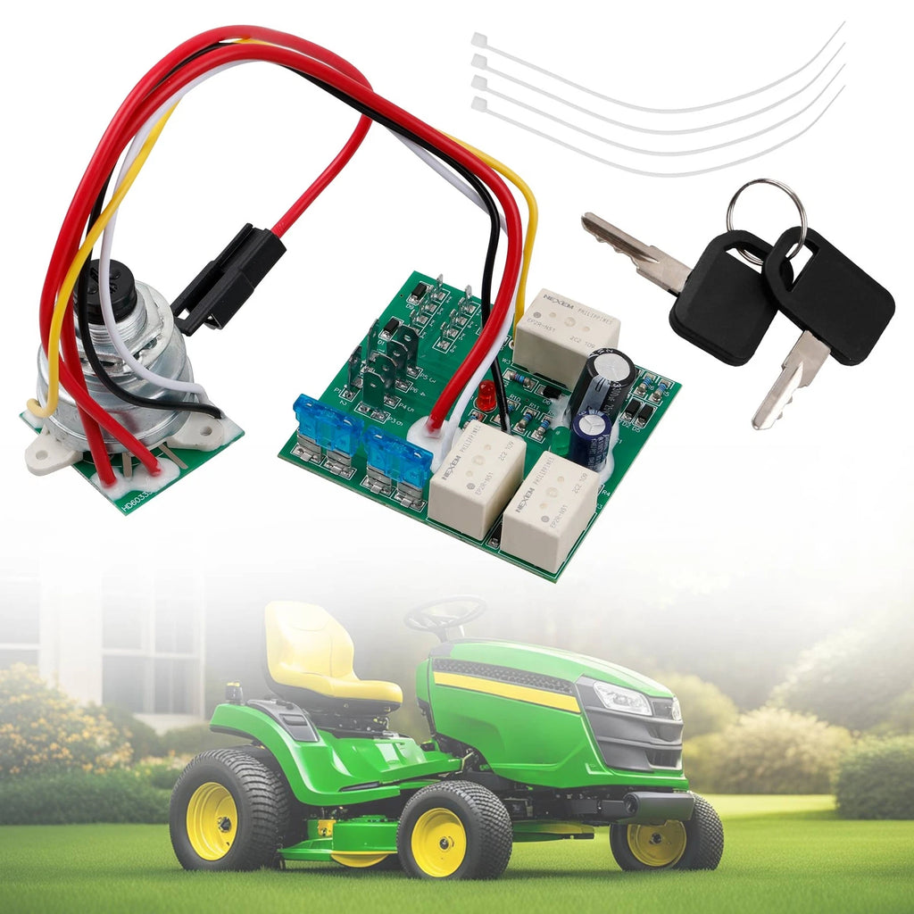 Ignition Switch Module with Keys for John Deere LX255 GX255 (1995–2001)