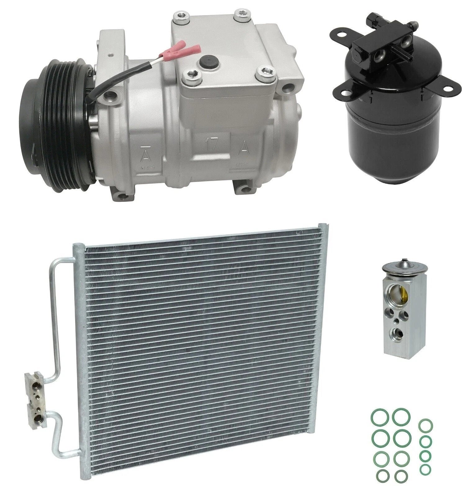 AC Compressor Kit with Condenser for BMW 525i 2.5L (1992–1992)