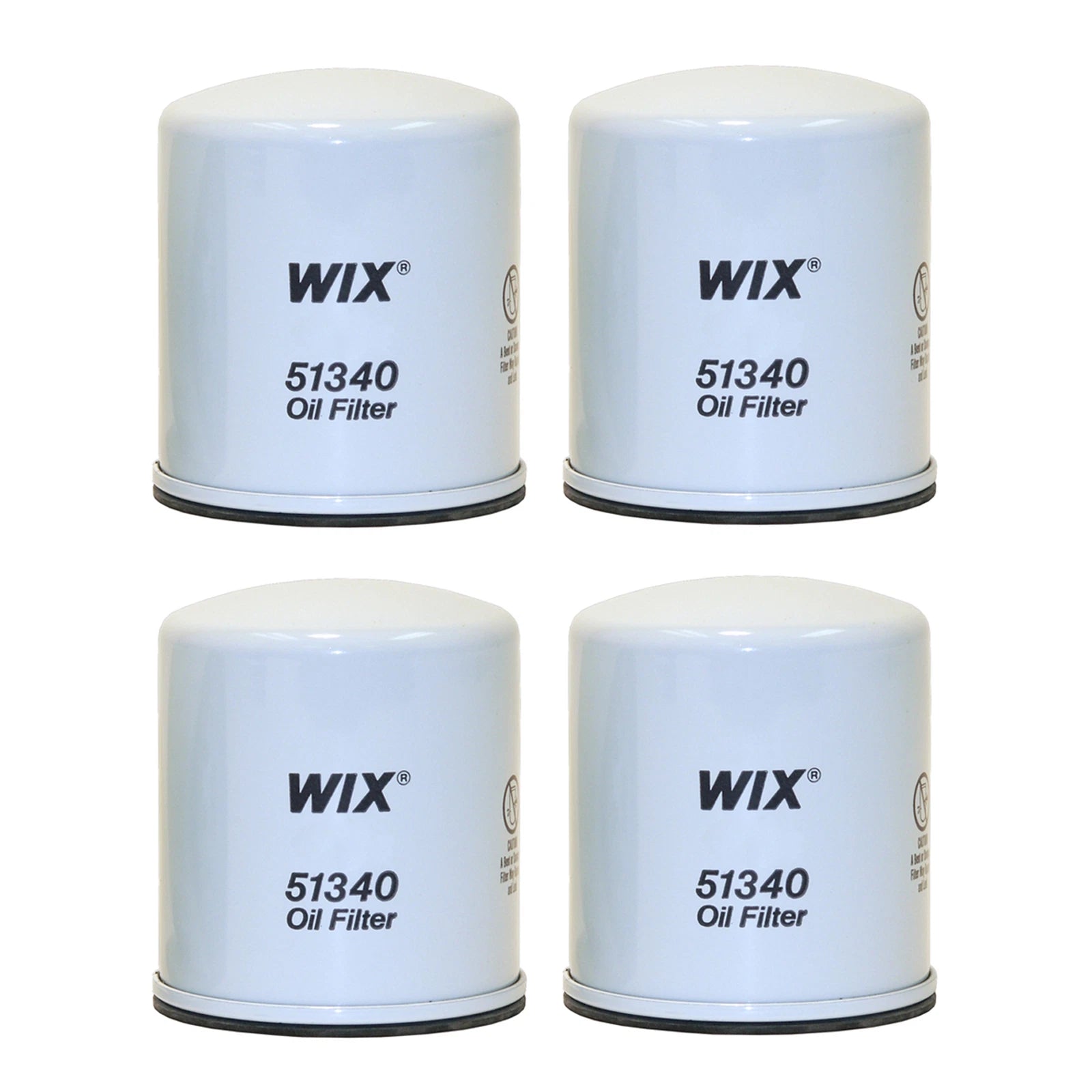 Set of 4 Wix 51340 Engine Oil Filters for Various Vehicles (Spin-On)