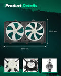 Electric Dual Radiator Cooling Fan for Toyota Camry (2007–2011) 674-50232