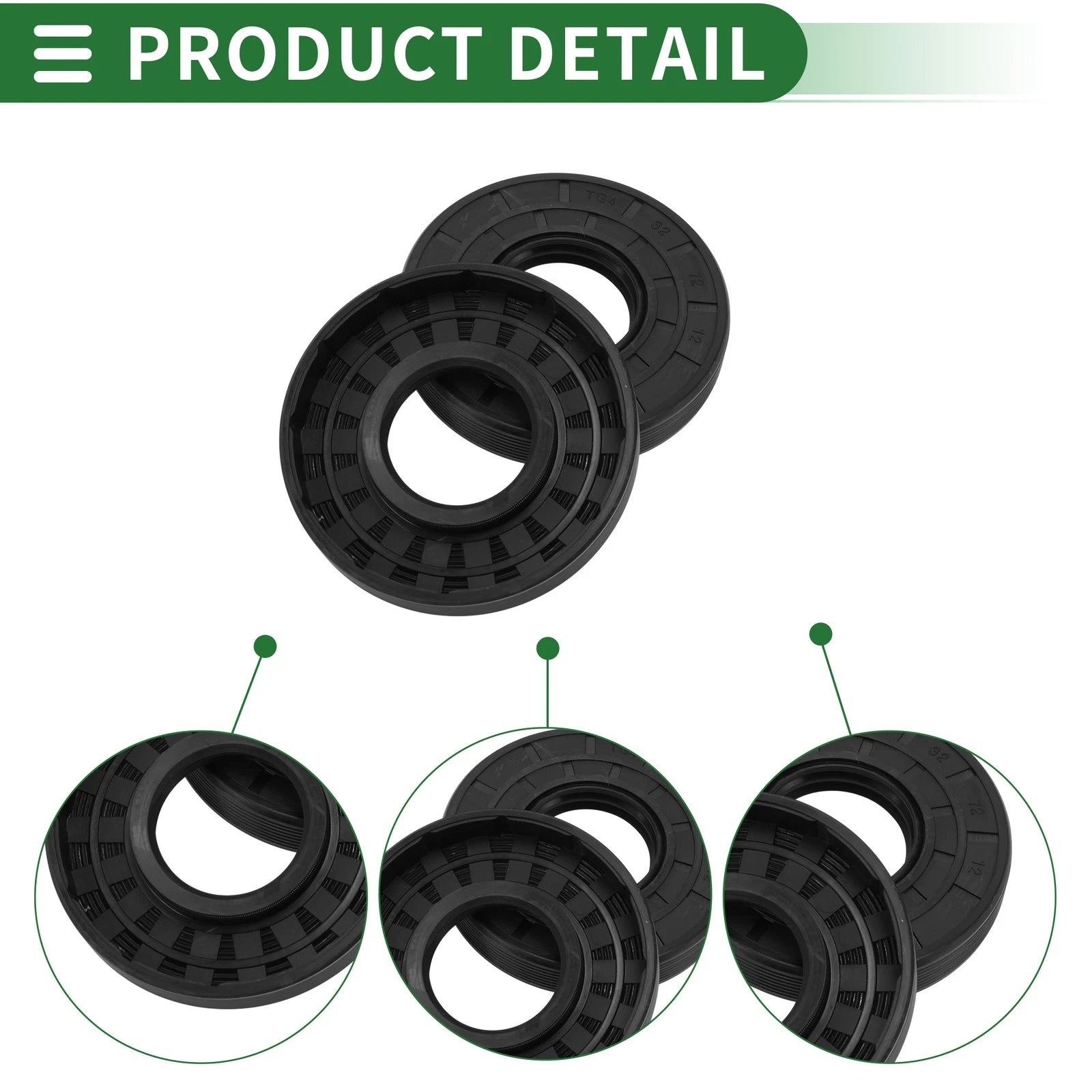 Oil Seal   - NBR Rubber 32x72x12mm