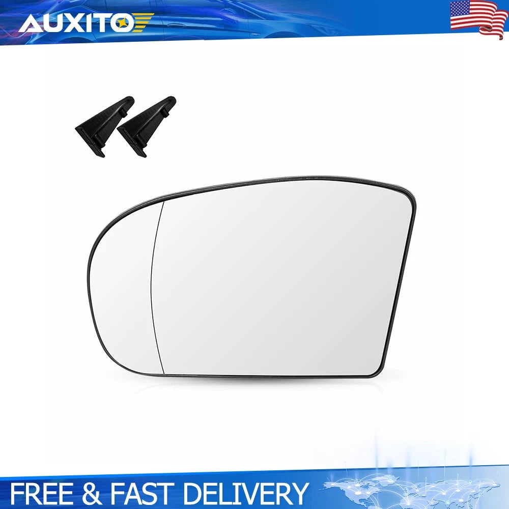Heated Driver Mirror Glass for Mercedes Benz C240 C320 C230 (2001–2007)