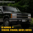 LED Chrome Housing License Plate Light for Chevy Silverado GMC Sierra (1988-1998)