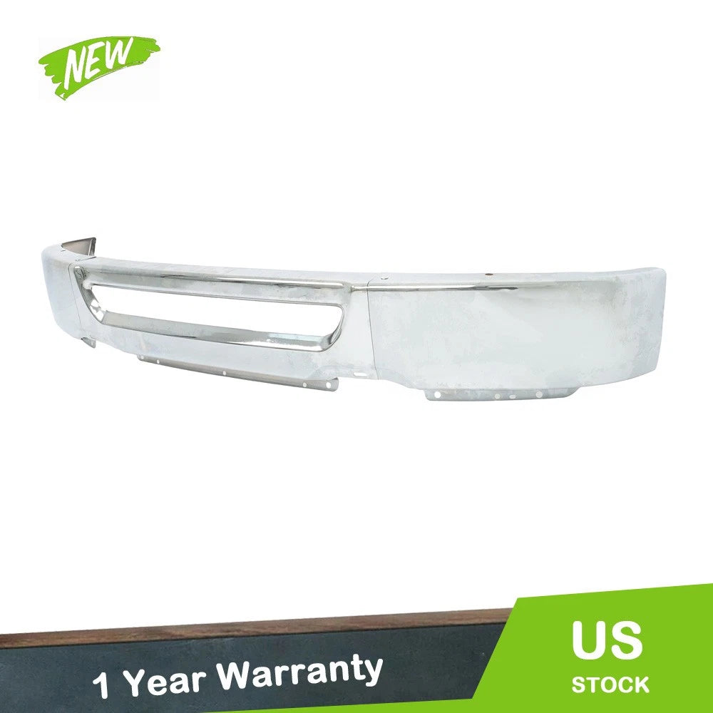 Set of 2 Chrome Split Front Bumpers for Ford F-150 Lincoln Mark LT (2006–2008)