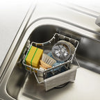 Stainless Steel Corner Rack for Cleaning Supplies (No Tools Needed)