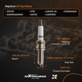 4x Iridium Spark Plugs for Honda Civic 2.4L (2012–2015) 5787 XP5702 AI5702