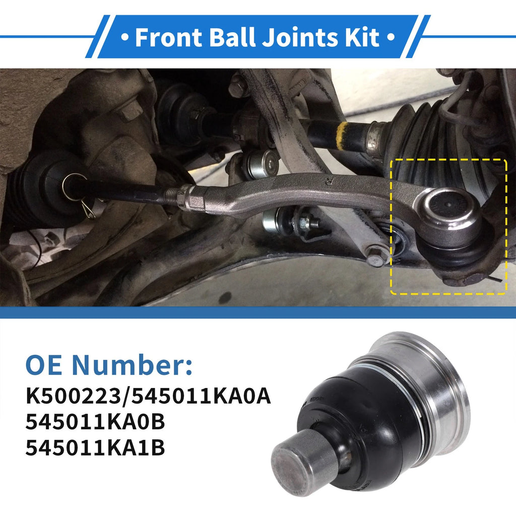 2 Pcs Front Lower Ball Joints for Chevrolet City Express (2015–2018) No.K500223