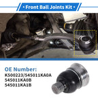 2 Pcs Front Lower Ball Joints for Chevrolet City Express (2015–2018) No.K500223