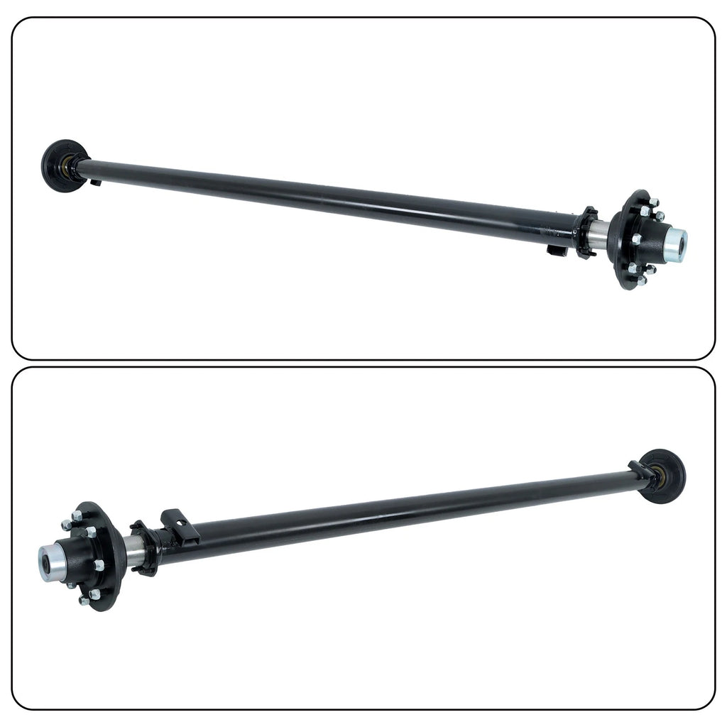 7000lbs Trailer Axle for 8 Lug Trucks (89" Hub Face, 74" Spring Center)