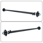 7000lbs Trailer Axle for 8 Lug Trucks (89" Hub Face, 74" Spring Center)