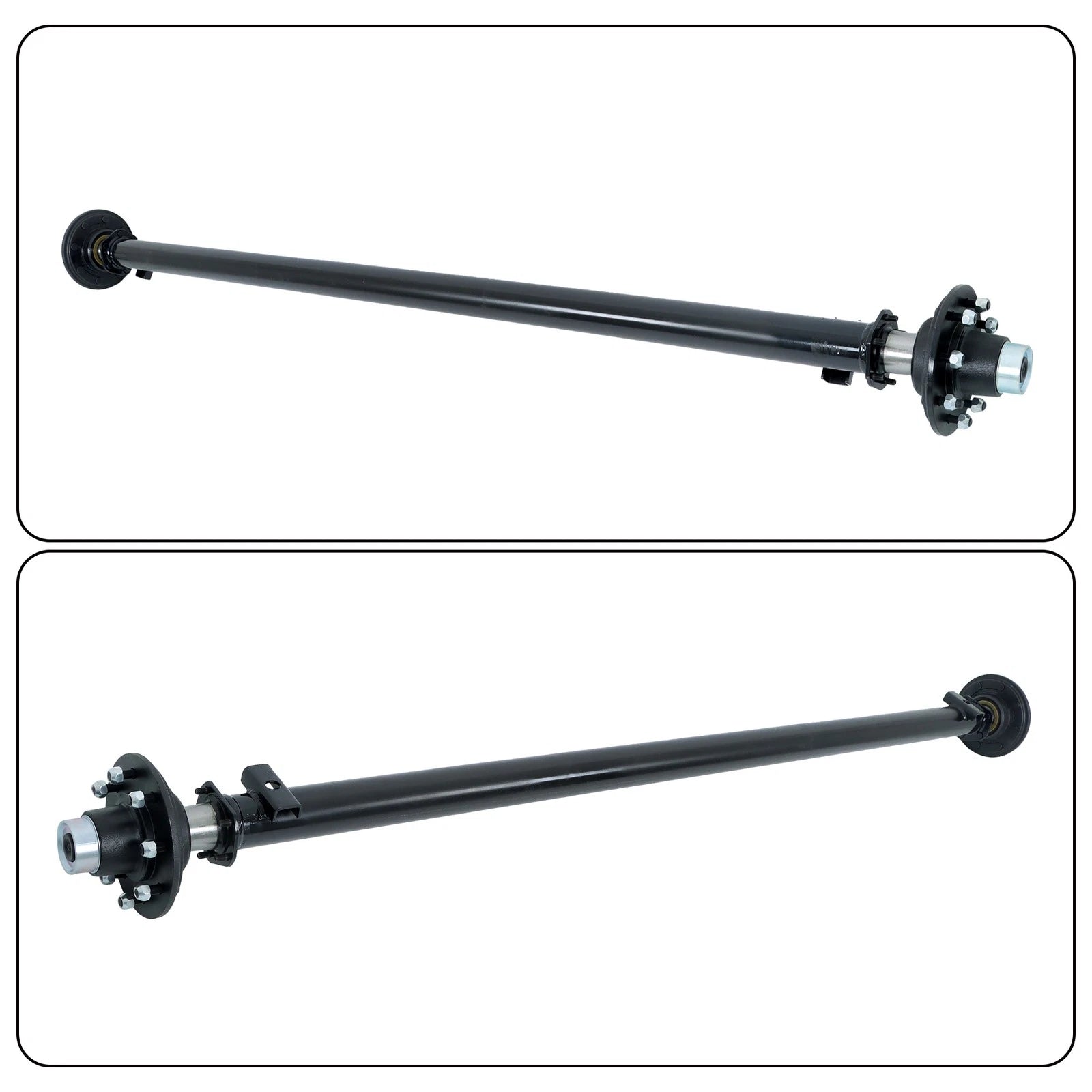7000lbs Trailer Axle for 8 Lug Trucks (89" Hub Face, 74" Spring Center)